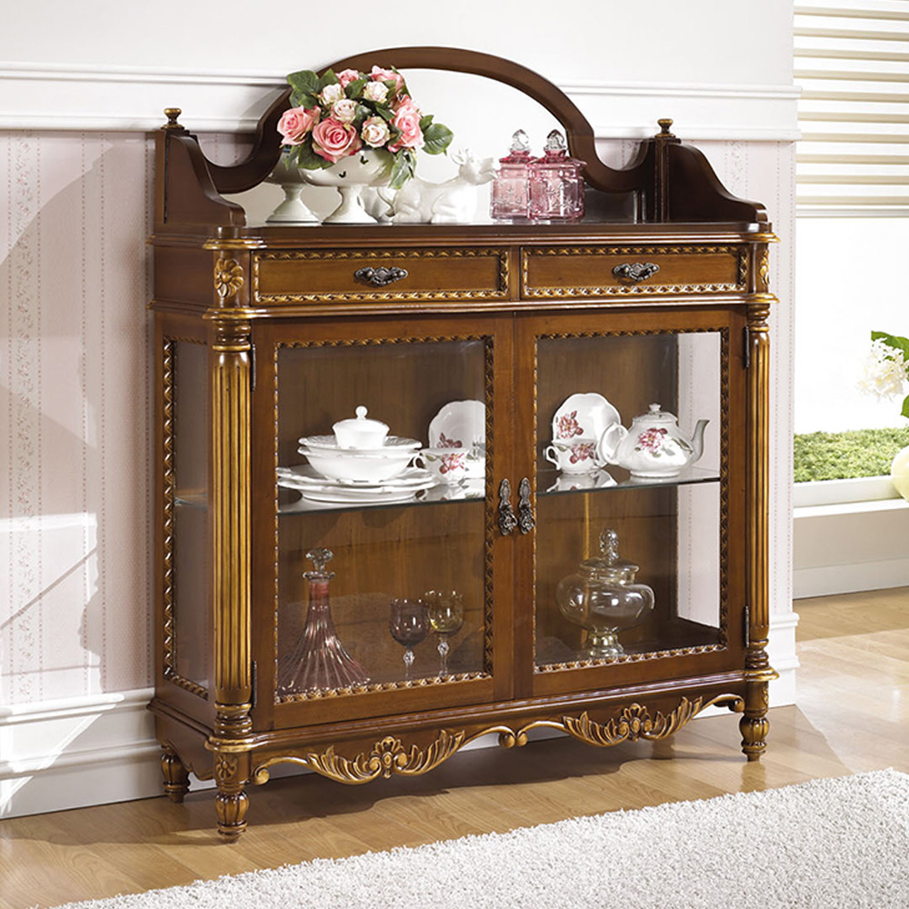 H17F 마호가니 원목 장식장