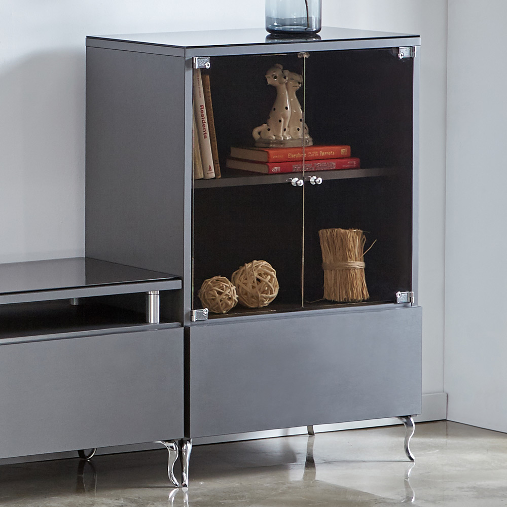 K113 유리문 3단600 장식장