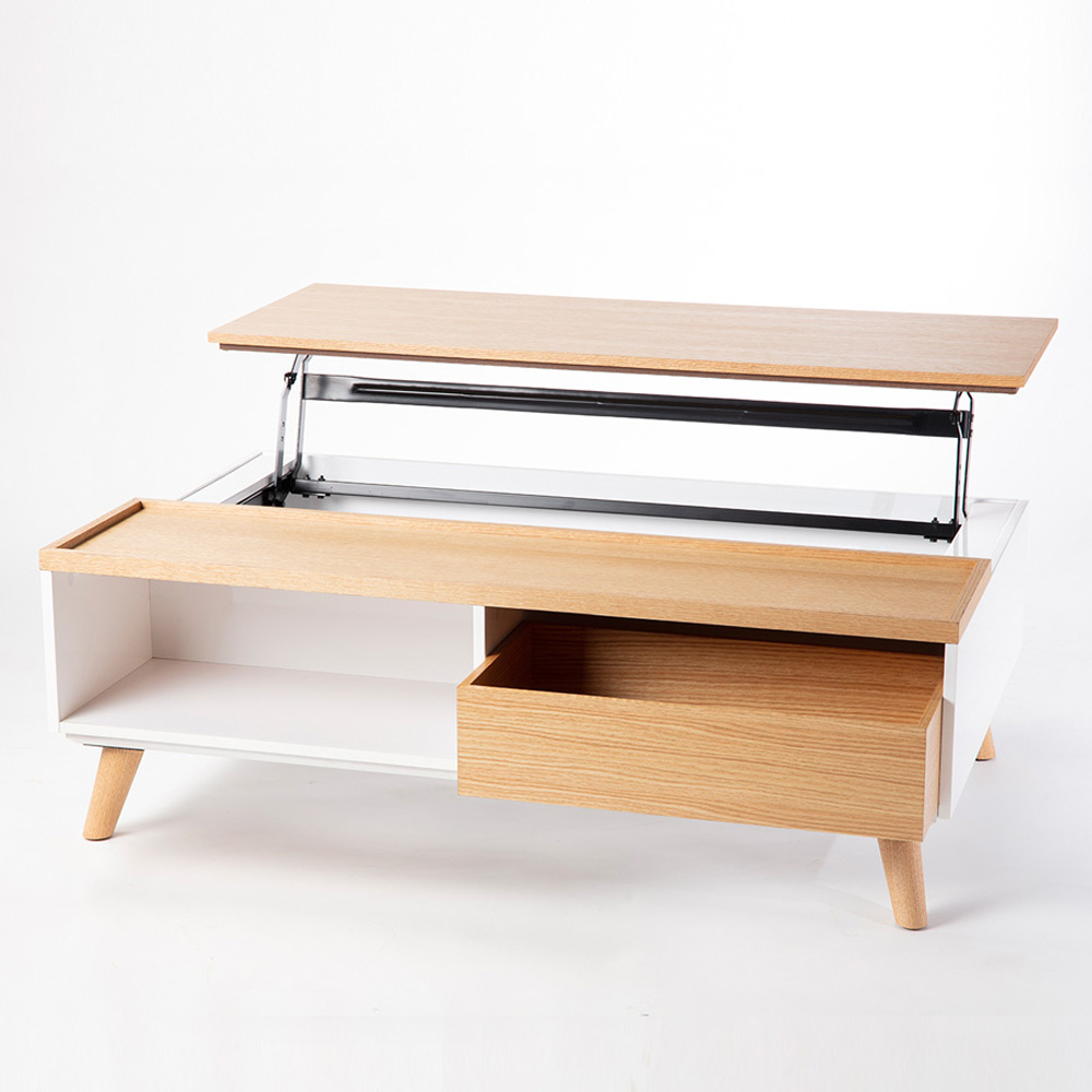 P56J 무늬목 리프팅 1200 소파테이블