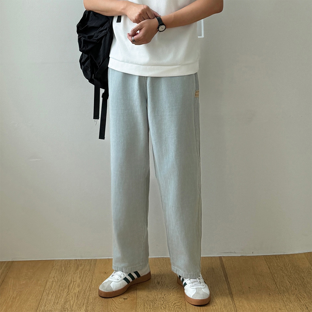 남자밴딩청바지 연청바지 흑청바지 - 상세 이미지 4