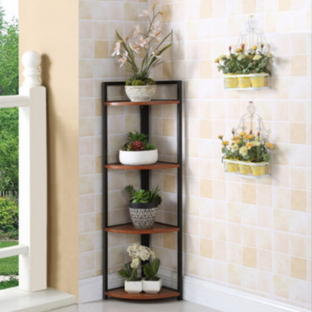 T353 원목철제 코너 400 장식장 3단블랙