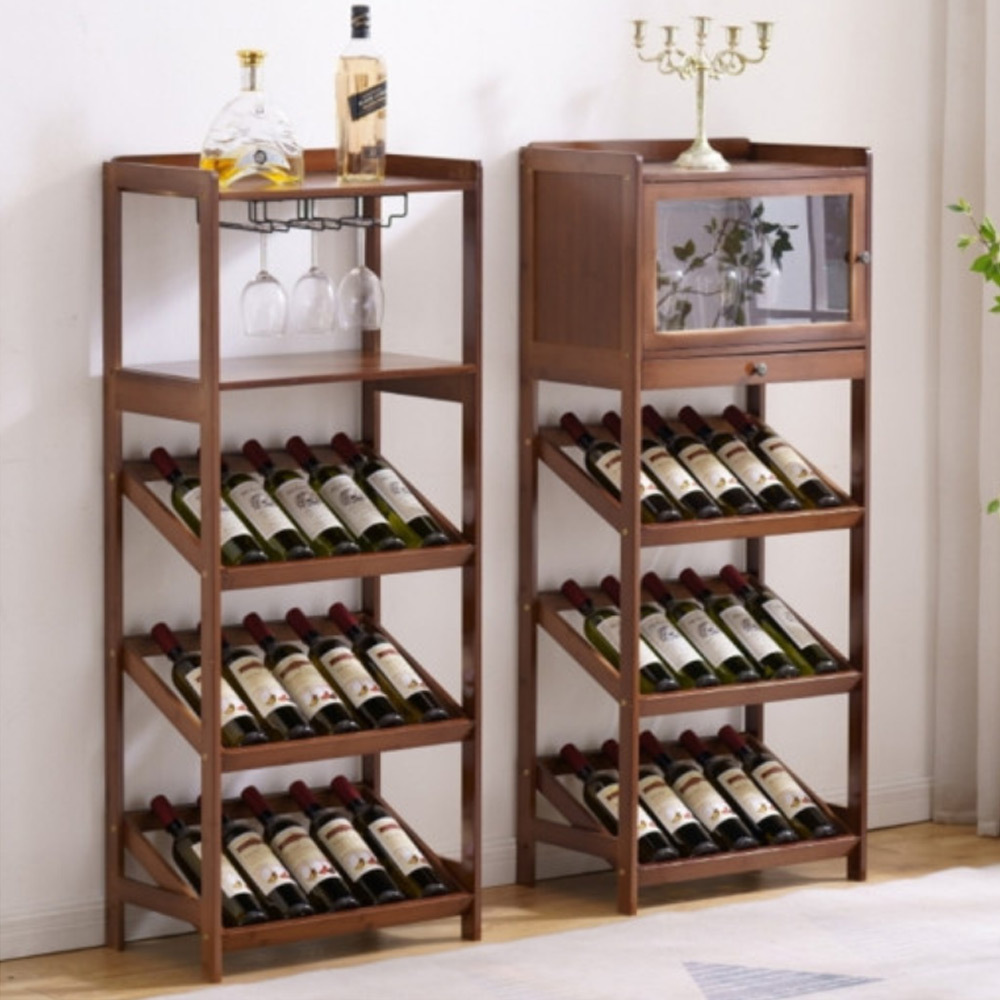 T351 선반 와인 5단 유리 장식장
