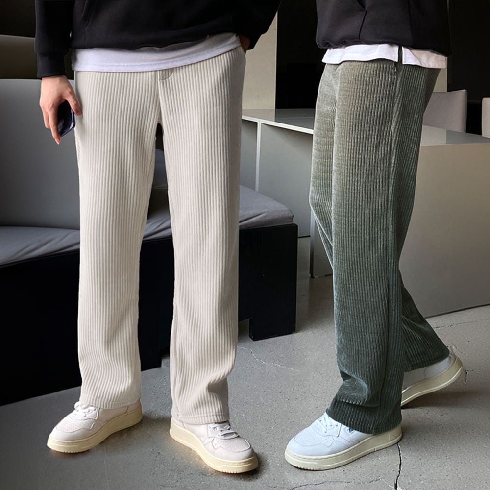 남성 코듀로이 팬츠 코디 예시