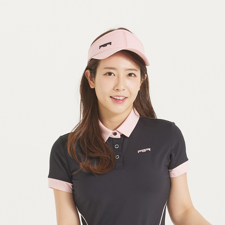 pgr 여성골프모자 바이저 여름 썬캡 햇빛가리개 핑크 890 - 상품 이미지