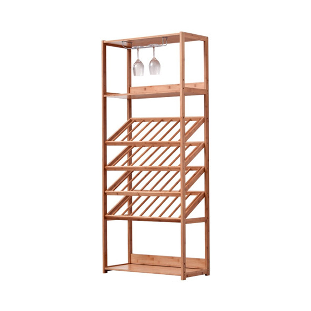 T349 원목 와인 7단 장식장 우드