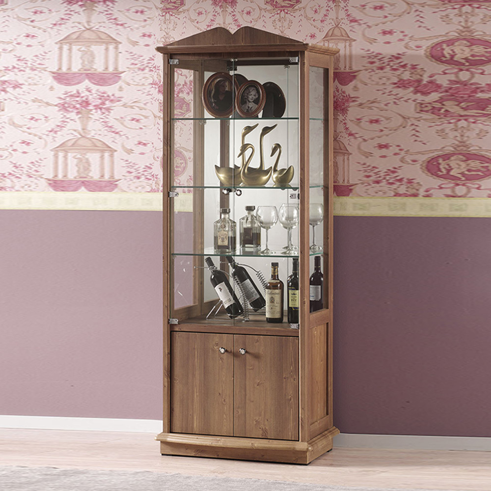 H124F 하문수납 유리 장식장