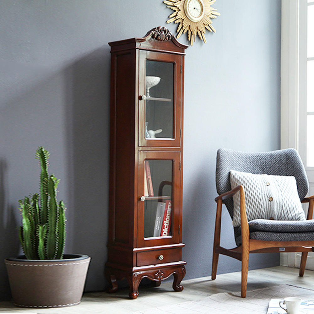 S10F 마호가니 원목 CD 장식장