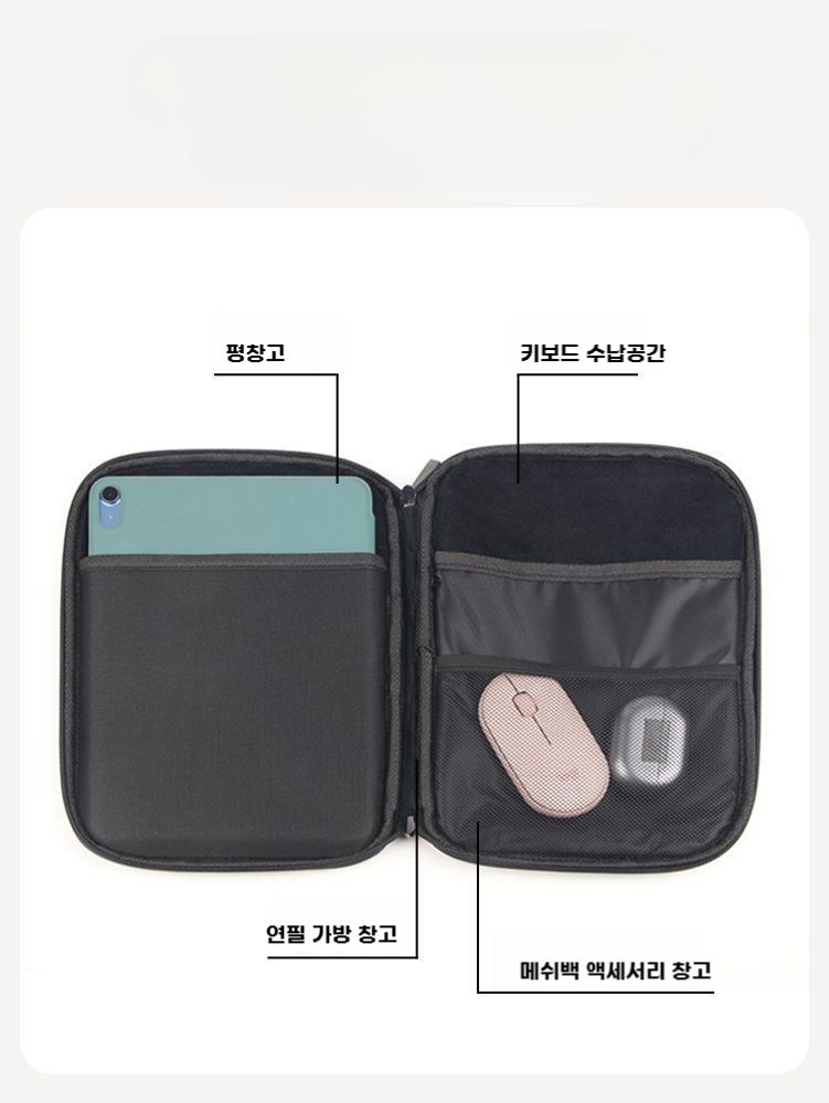 Xiaomi Apple 10.9 Huawei matepad 11 외부 12 컴퓨터 Pro 12.9 인치 휴대용 라이너 air4 키보드 가방 mini6 보호 PJ-275 8.5인치 이미지 6