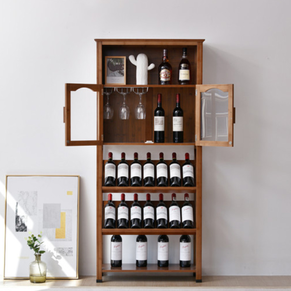 T348 남죽원목 와인 4단720 장식장