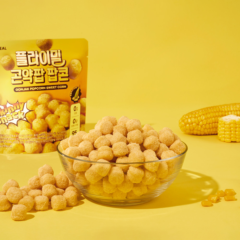 플라이밀 곤약팝 팝콘 콘소메 1박스 12ea - 메인 이미지