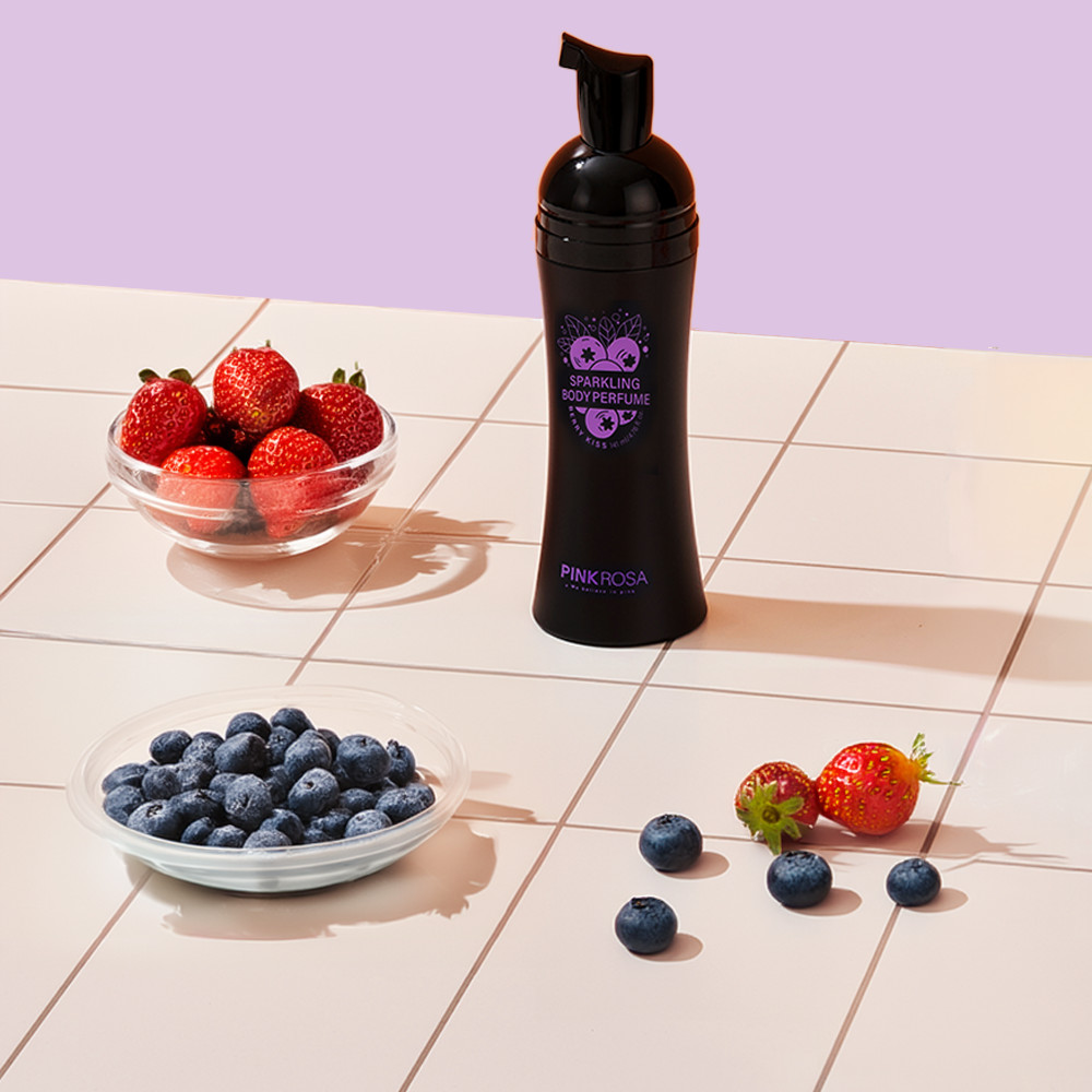 핑크로사 스파클링 바디퍼퓸 3종 버블 바디 에센스 베리키스, 141ml, 1개 - 상세 이미지 2