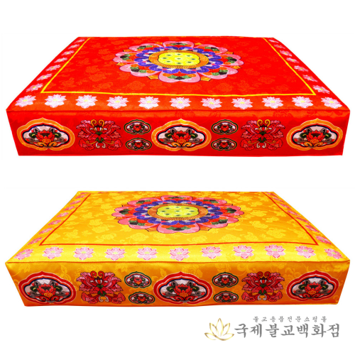 압축솜연화좌대 - 황금색 빨강색 부처님좌대 : 불교365
