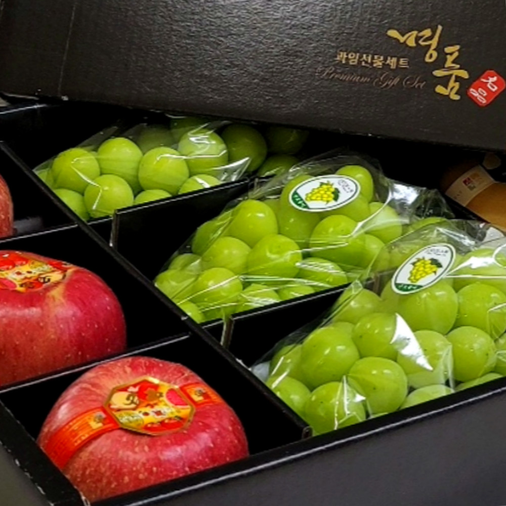 설 명품 혼합 과일 선물세트 3kg 5kg 7kg 프리미엄 사과 배 샤인머스켓 선물용 박스 포장 경북 안동 명절 설 제사 고급 부사 아오리 바구니 배송 이바지 백화점 출산 상견례 이미지 4