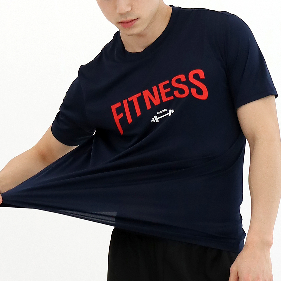 이그잼플 헬스오버핏반팔 남자머슬핏 운동 기능성 티셔츠 - 상세 이미지 4