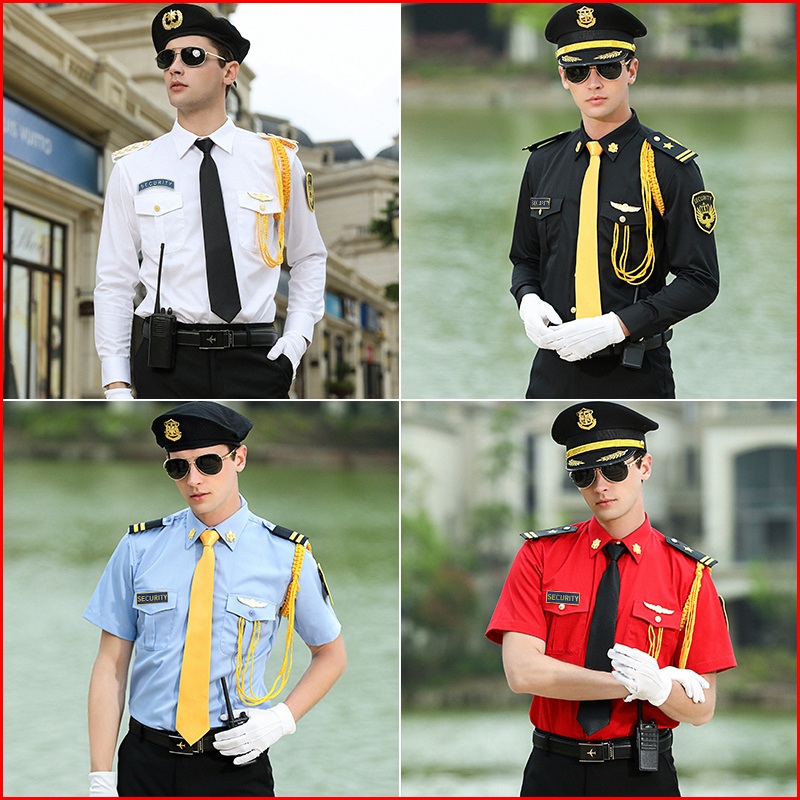 항공사 기장복 제복 조종사 남자 파일럿 작업복 유니폼 대형 모자(반팔) S - 상품 이미지