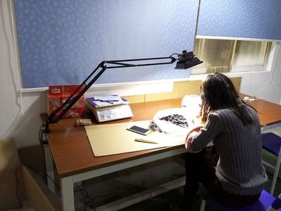 LED 독서등 책상 공부 램프 유럽 엔틱 눈 보호 유연  백색광 20W 70CM 브래킷 조절 스위치 - 상세 이미지 3