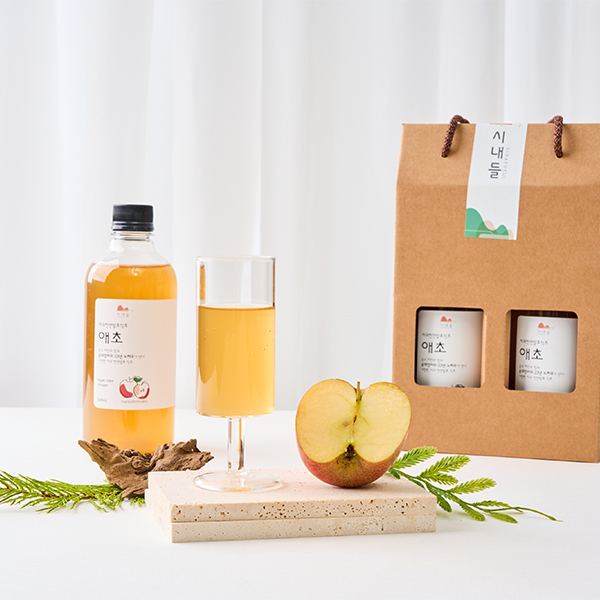 순희엄마 수제 천연발효 사과식초 애사비 1000ml 선물세트 이미지 3
