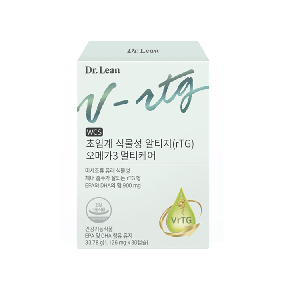 닥터린 초임계 식물성 알티지(rTG) 오메가3 멀티케어 6개월