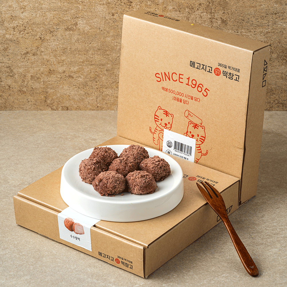수수팥떡 1상자 24알 480g 생일 수수떡 수수경단 이미지 6