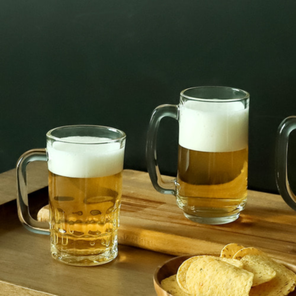 손잡이 생맥주잔 소맥잔 유리컵 홈카페 글라스 집들이선물