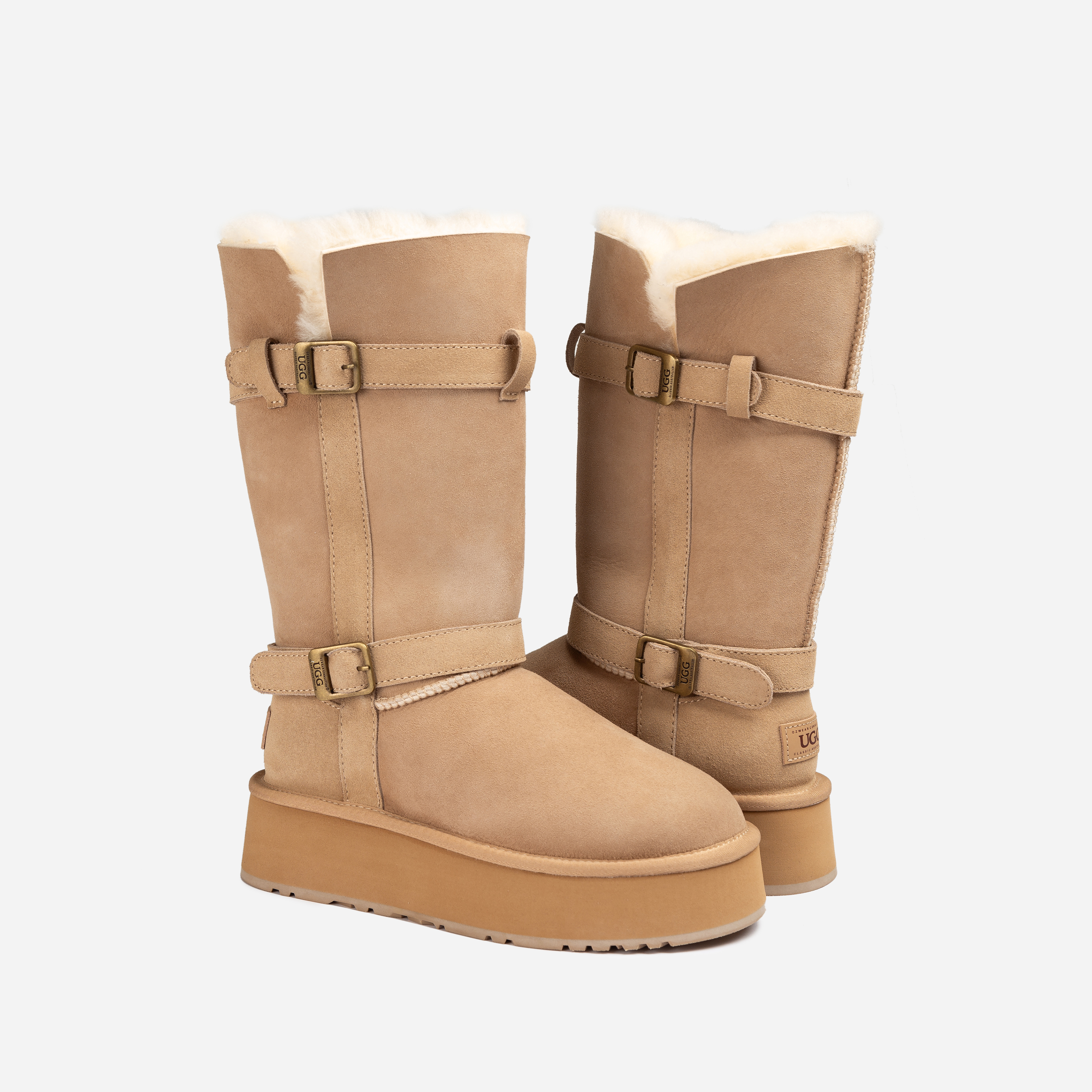 호주 오즈웨어 클래식 플랫폼 버클 롱 어그 부츠 OB847