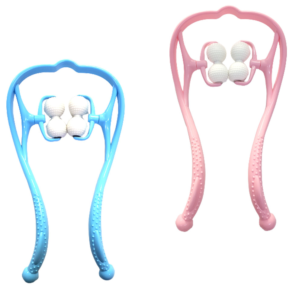 4구 손지압 목 안마기 골프공 목마사지기 뒷목 경추 롤링 승모근 지압기 부모님 선물 효도