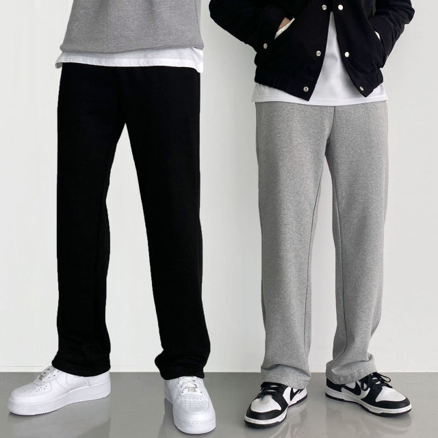 1+1 남자 와이드트레이닝팬츠 스웻팬츠 스웨트팬츠 - 상품 이미지