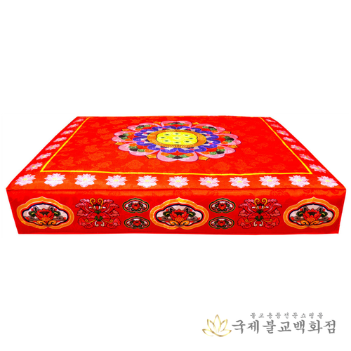 압축솜연화좌대 - 황금색 빨강색 부처님좌대 : 불교365