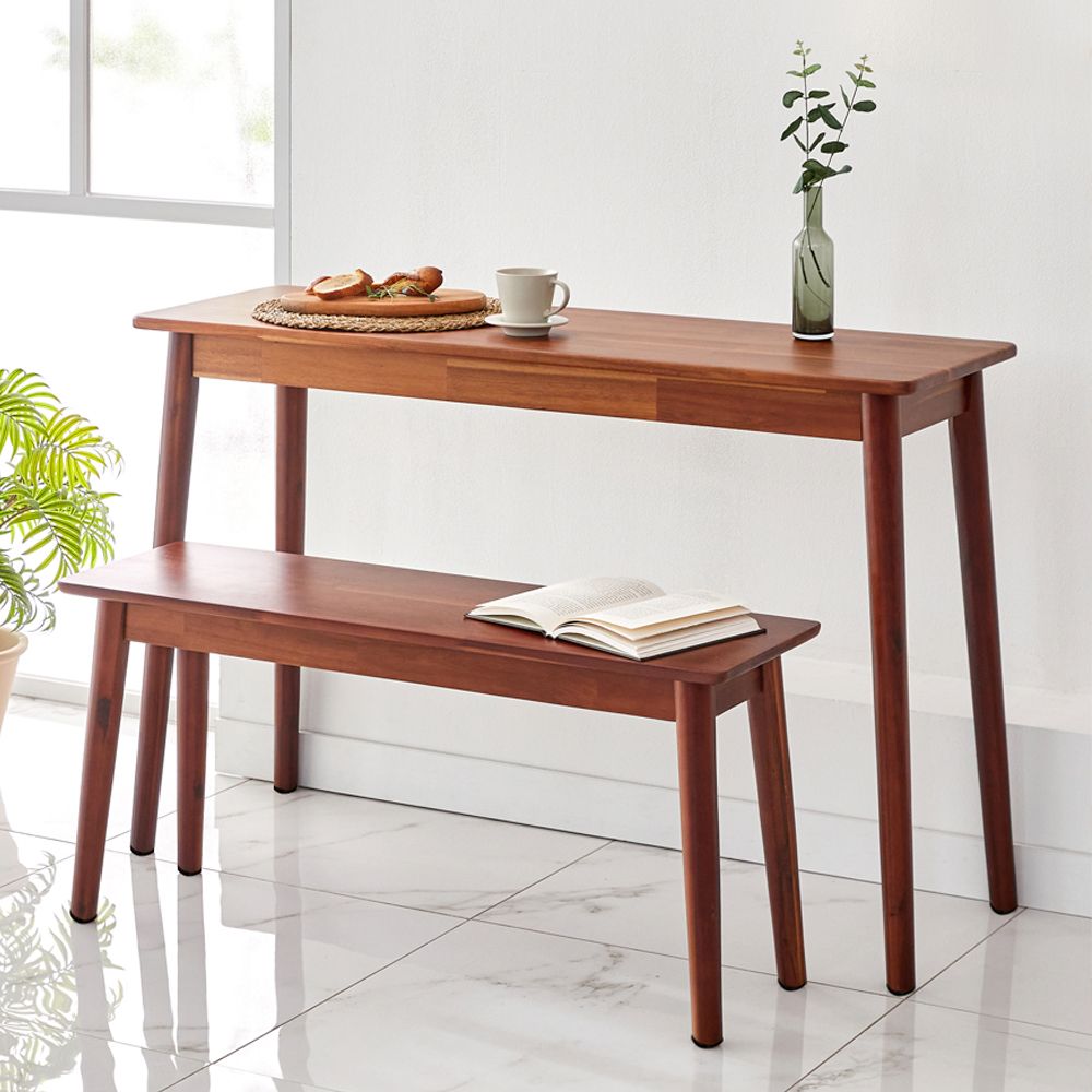 키코 원목 콘솔 화장대 바 테이블 좁고 긴 탁자 슬림 사이드 창가 베란다