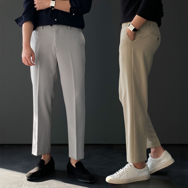 1+1 남자슬랙스 정장바지 기지바지 구김없는슬랙스 - 상품 이미지