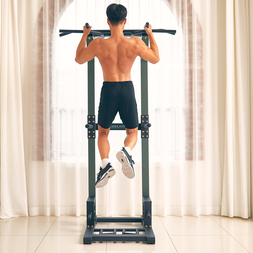 멜킨 치닝디핑 젠틀마스터 가정용 철봉 실내 턱걸이 운동 헬스 기구 홈트 딥스 친업 머신