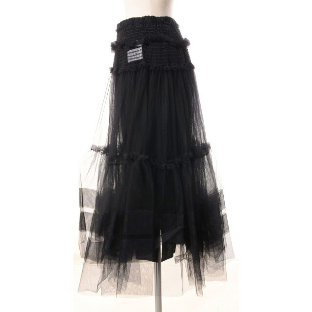 치카키사다 Chika Kisada Tulle skirt 튤 스커트 CS-24225 블랙 - 상세 이미지 2
