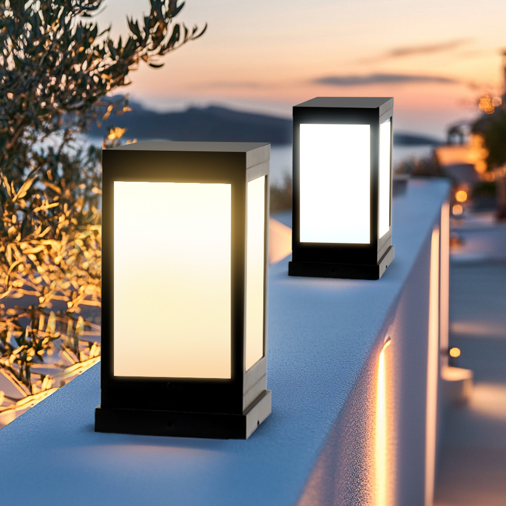 태양광 정원등 태양열 조명 문주등 사각 휀스 LED 테라스 카페 외 등 잔디 데크 80