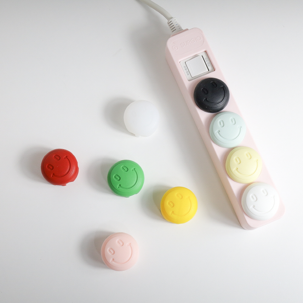 아텍스 국산 콘센트 안전커버 마개 보호 파스텔컬러 20개 1세트