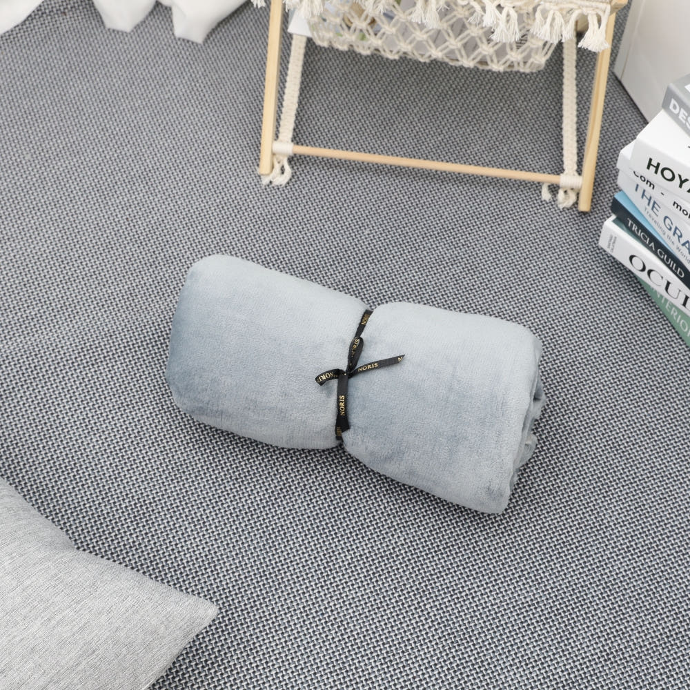 노리스 극세사 무릎담요 그레이 색상