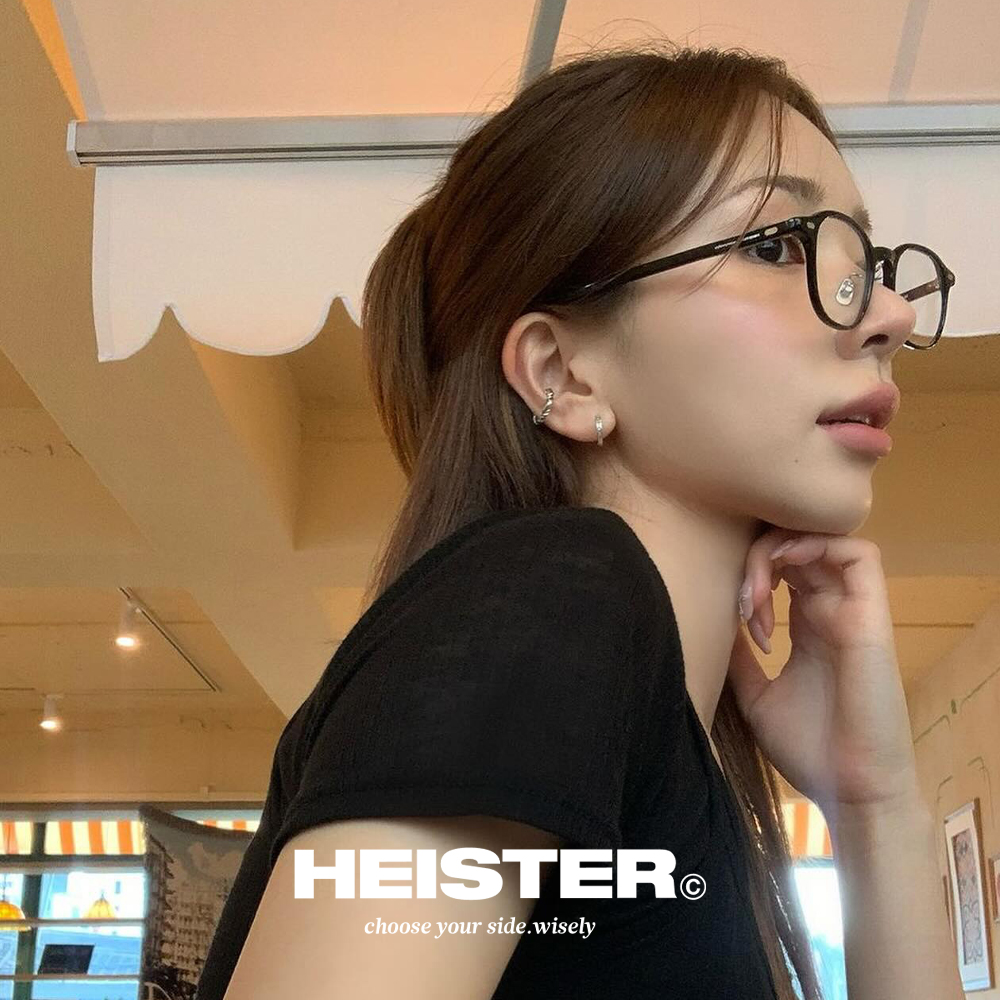 하이스터 안경 홈즈2 Holmes2 BSV 둥근 사각 여자 뿔테 코받침 안경테 - 상세 이미지 4