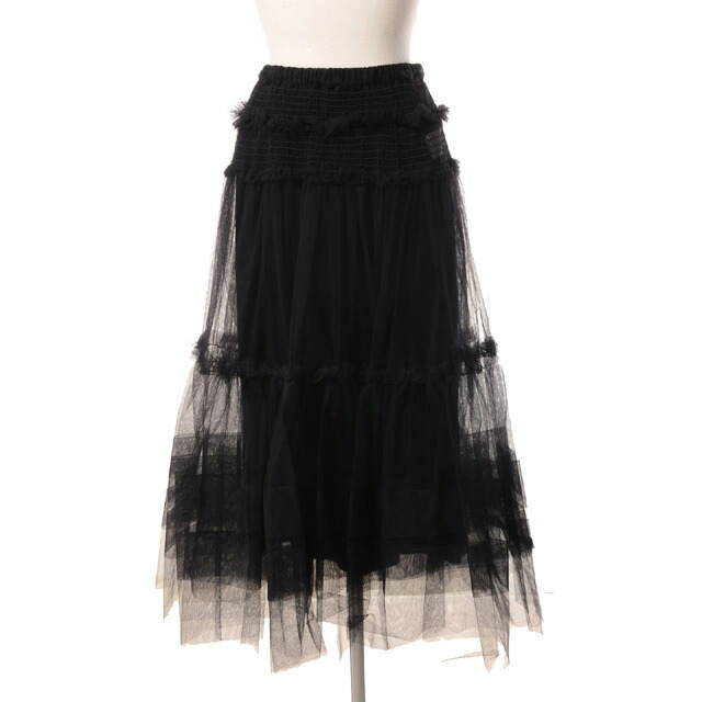 치카키사다 Chika Kisada Tulle skirt 튤 스커트 CS-24225 블랙 - 메인 이미지