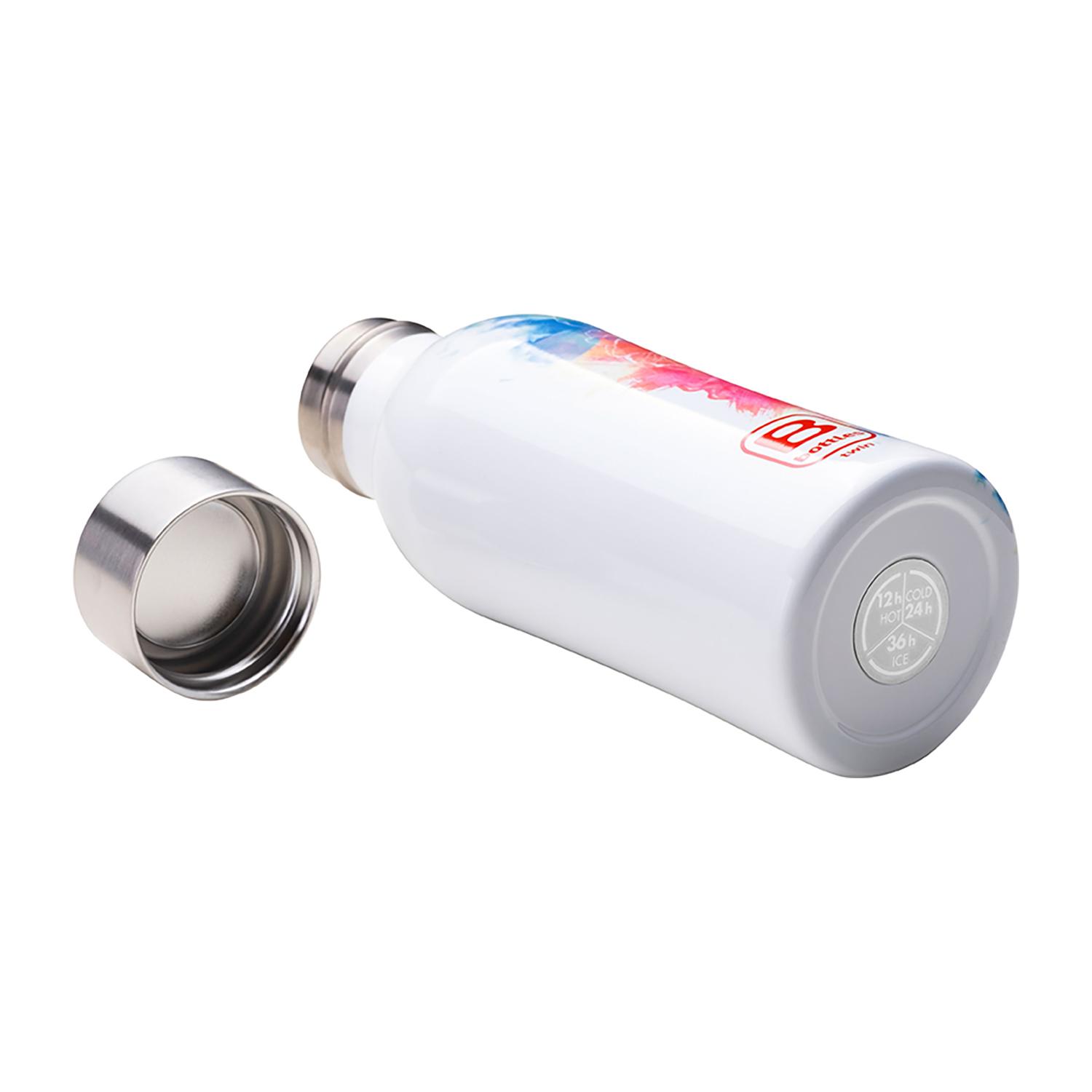 부가티 스텐트윈보틀 보온병 350ml (워터컬러레드앤블루) 3W350IS - 상세 이미지 2
