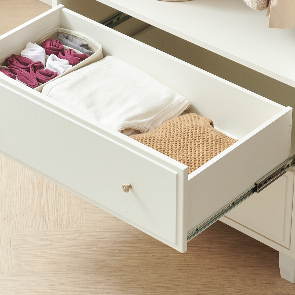 미카엘 800폭 2단 서랍 옷장