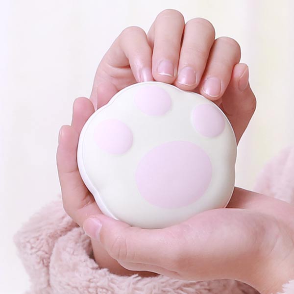 곰발바닥 USB 휴대용 충전식 미니 손난로 귀여운 캐릭터 양면 발열 보조 배터리 C타입 겨울 핫팩 겨울용품 - 메인 이미지