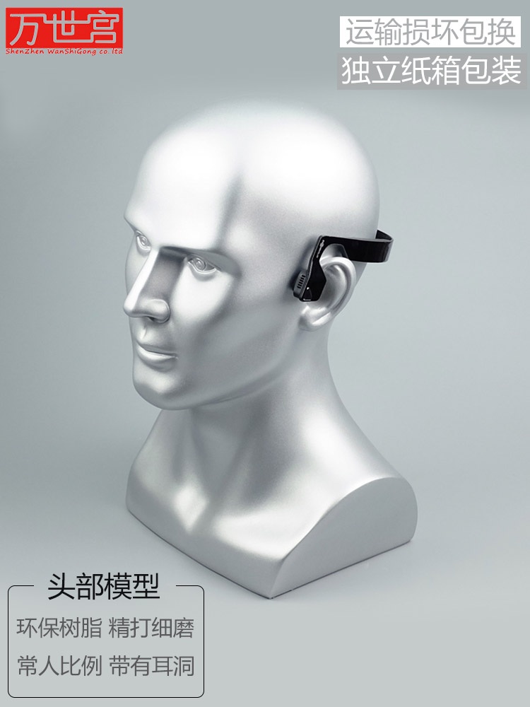 머리마네킹 가발 스카프 보석 디스플레이 3D 두상 모자 밝은 흰색 - 페인트 농축 공식 표준 - 상세 이미지 2