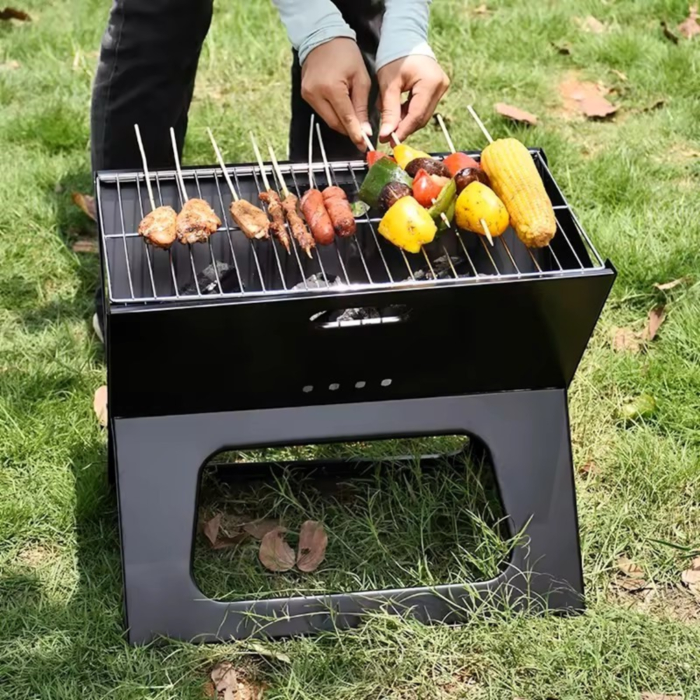 경량 접이식 화로대 석쇠 바베큐그릴 캠핑 숯불 스텐드 화롯대