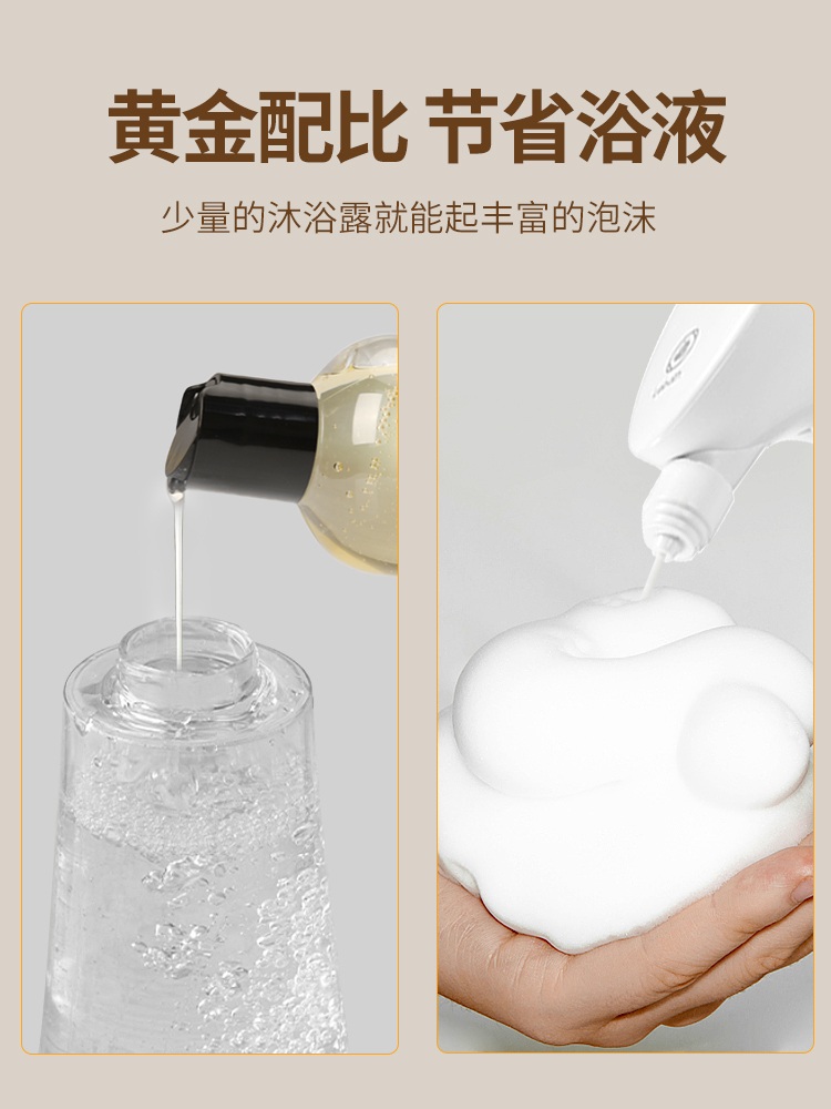 강아지 거품기 배터리 반련 동물 목욕 자동 핸즈프리 무스폼 스프레이건 - 220ml - 상세 이미지 5
