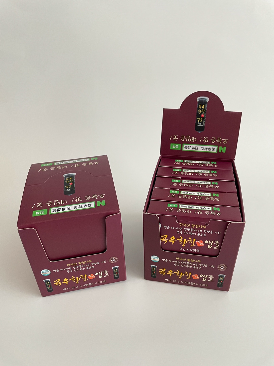 곡우황칠진액 앰플 1box 50개 휴대용 선물 고농축 엑기스 황칠나무 효능 숙취해소제 주량부스터 - 상세 이미지 2