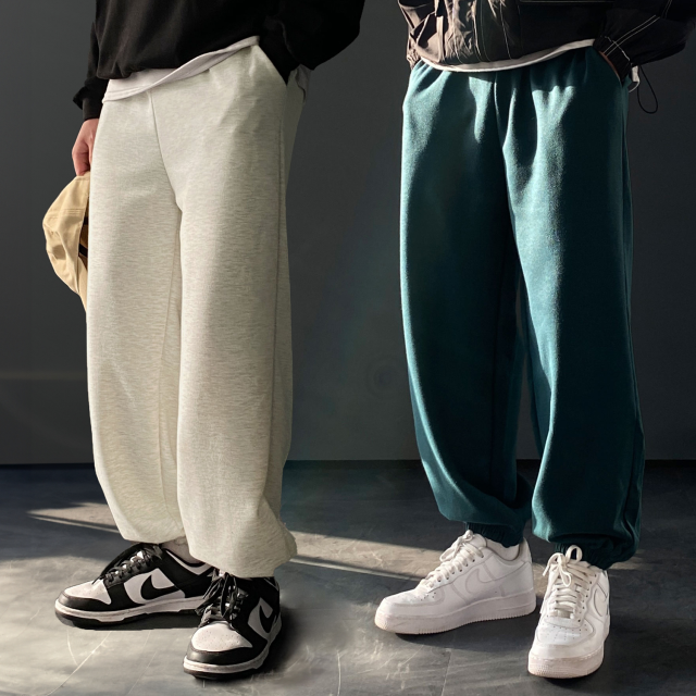 1+1 벌룬팬츠 남자조거팬츠 통큰바지 - 상품 이미지