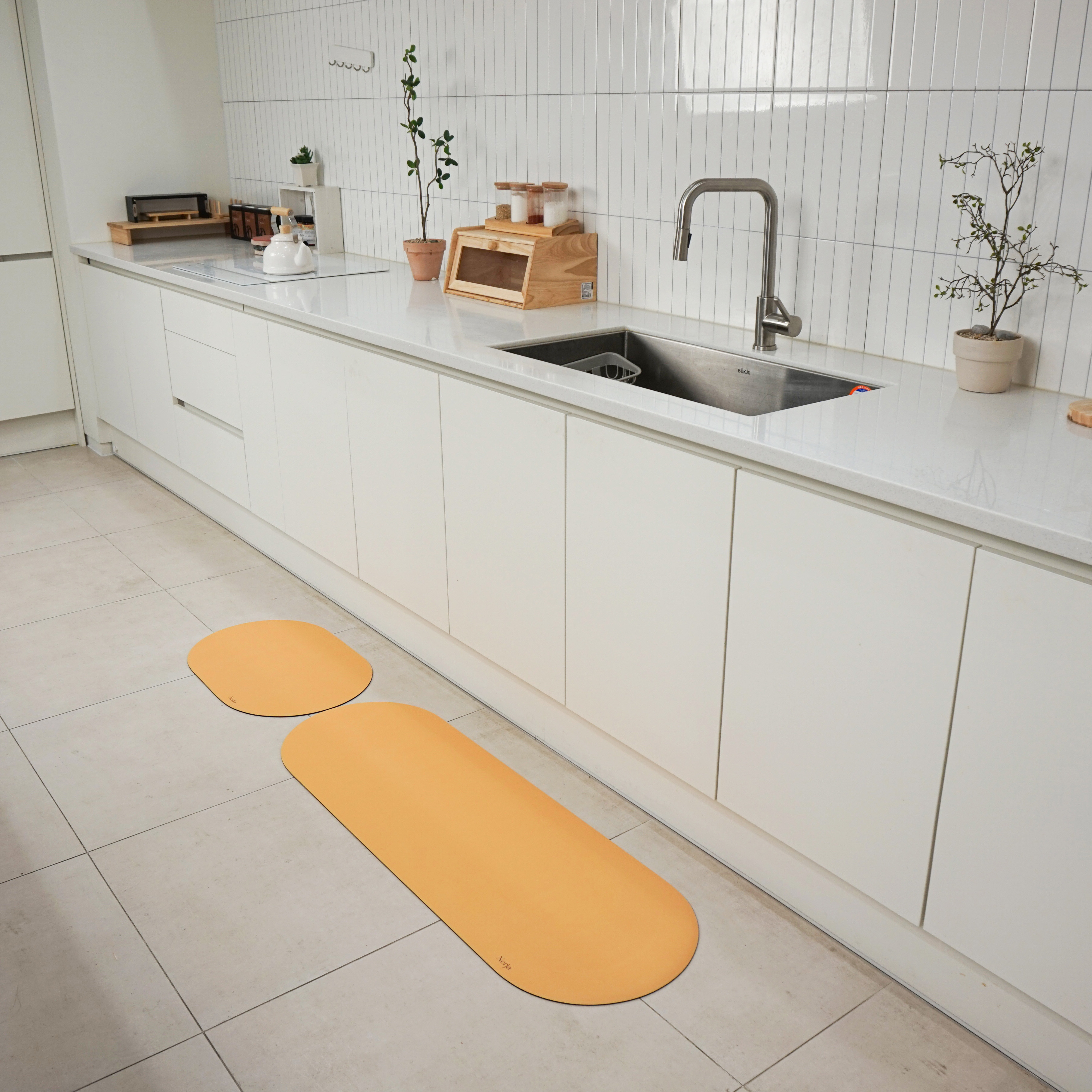 네르하 빨아쓰는 소프트 규조토 발매트 주방 싱크대 매트 4세대