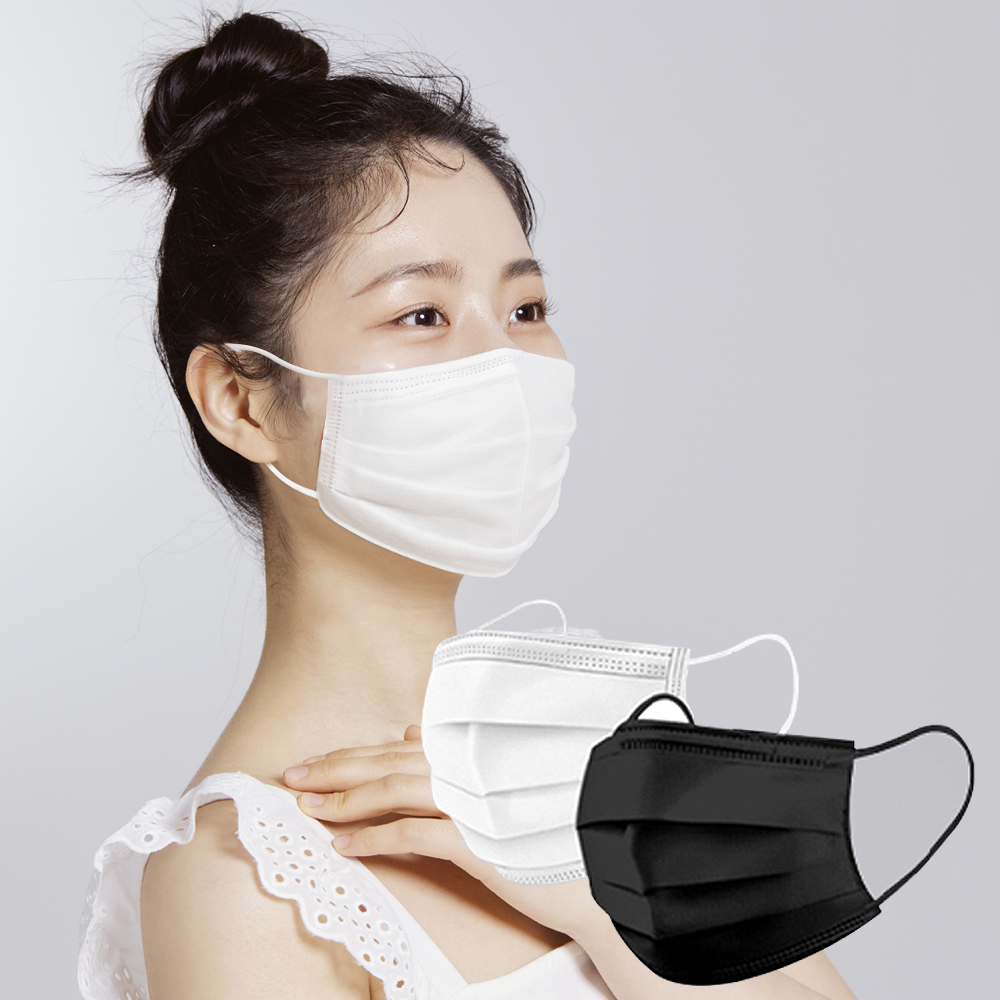 일회용 덴탈마스크 대형 100매+100매 화이트 숨쉬기편한 귀편한 마스크 대형