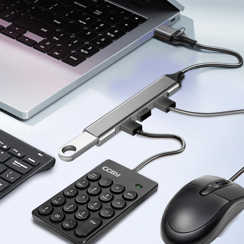 COSY 찰리 듀얼 커넥트(C+A) 4포트 USB 허브(USB 3.0, USB 2.0) - 상세 이미지 5