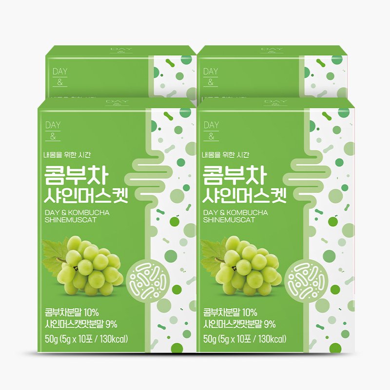 참앤들황토농원 데이앤 콤부차 샤인머스켓맛 5g 샤인머스켓, 10개입, 4개