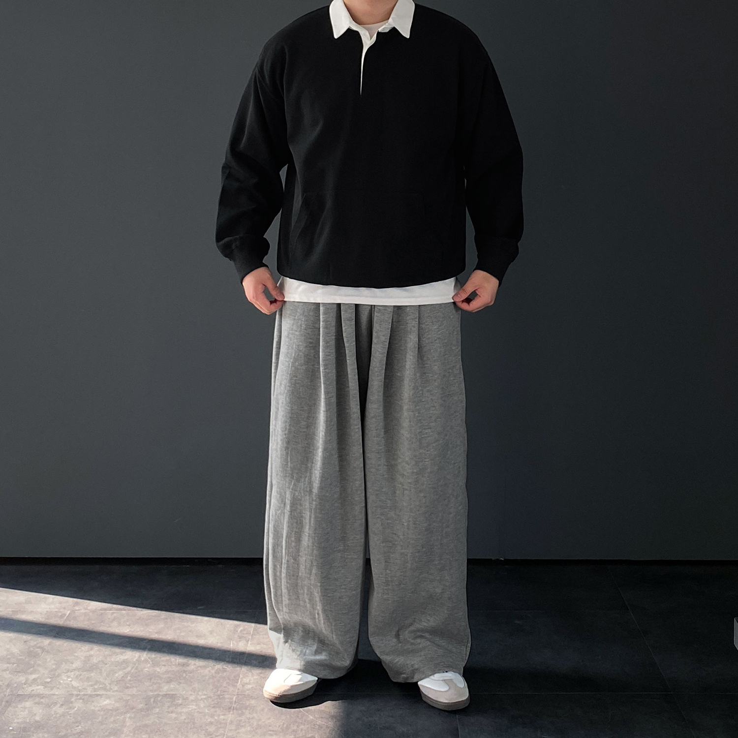 스웻팬츠 벌룬팬츠 남자와이드팬츠 - 상세 이미지 4